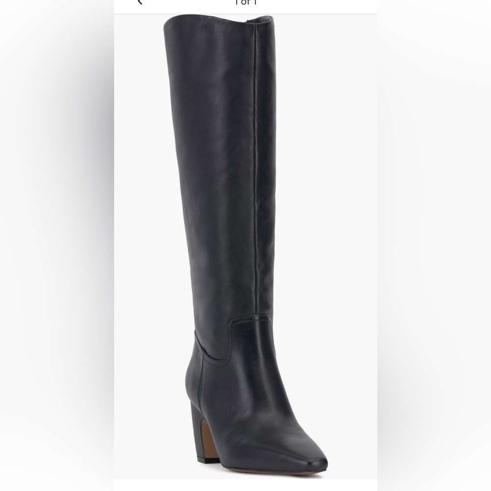 Vince Camuto Cristen Boots in Black leather